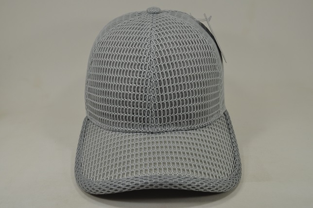 NEW MESH PLAIN CAP VELCRO - L.GREY