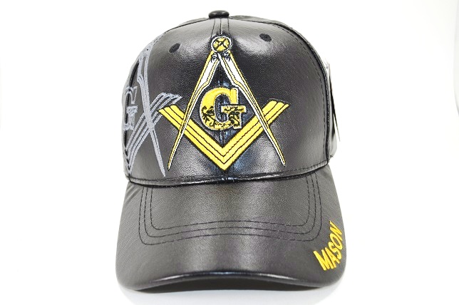 MS-017 MASON PU VELCRO CAP-BLACK