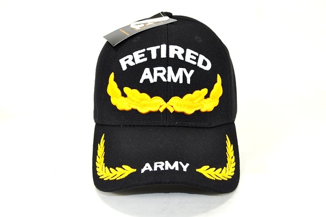 MI-465 ARMY RETIRED SCRAMBLE BLACK