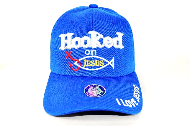 CC-10 HOOKED ON JESUS - ROYAL BLUE