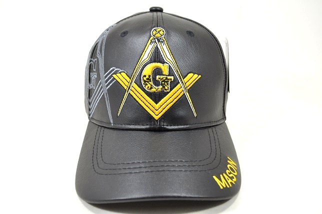 MS-017 MASON PU VELCRO CAP-BLACK