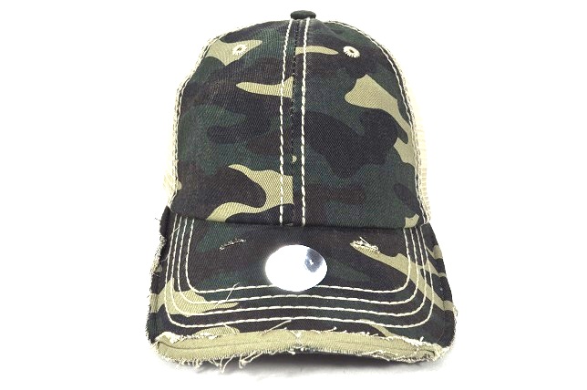 048-PIGMENT RAGGEDY PANEL MESH VELCRO G.CAMO/KHAKI MESH