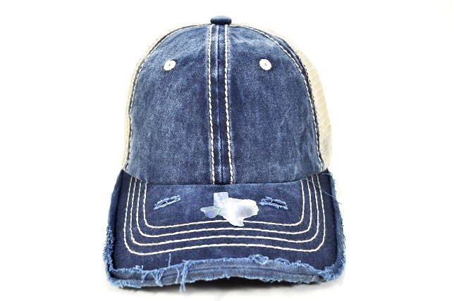 055-SOLID-PIGMENT-VISOR-BRIM-VINTAGE(NAVY&KHAKI)