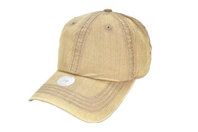 SEAMED WASH COTTON PLAIN - KHAKI