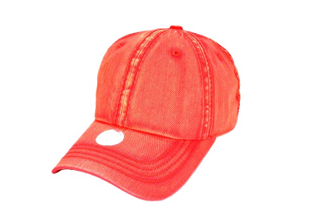 SEAMED WASH COTTON PLAIN - RED