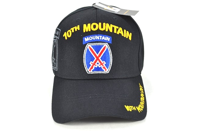 CAP-1267B 10TH MOUNTAIN DIVISION - BLACK