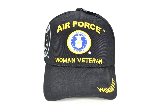 CAP-1328B AIR FORCE WOMAN VETERAN - BLACK