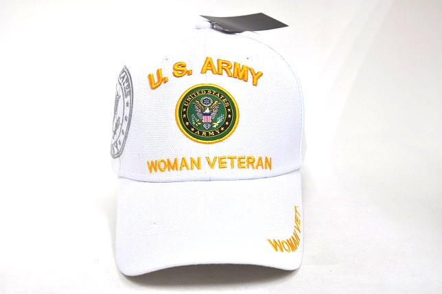 CAP-1228W ARMY WOMAN VETERAN - WHITE