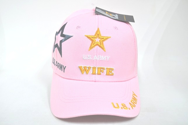 CAP-1216P ARMY LOGO WIFE CAP - PINK