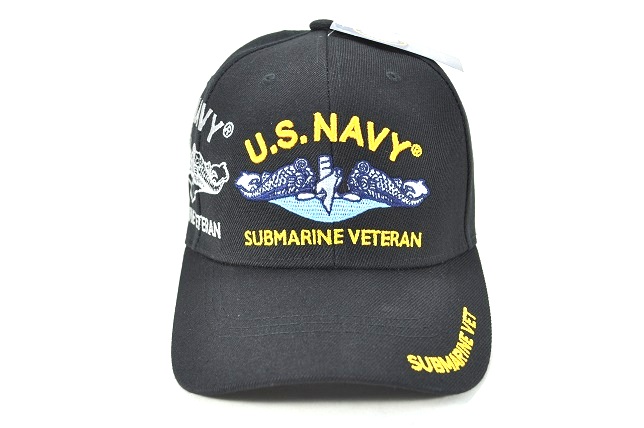 CAP-1473B NAVY SUBMARINE VET CAP - BLACK