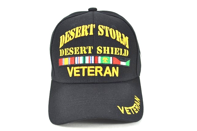 MI-006 DESERT STORM DESERT SHIELD VET - BLACK