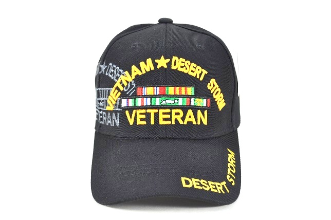 MI-220 VIETNAM DESERT STORM VET - BLACK