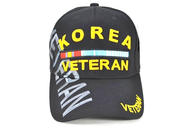 MI-164 KOREA VETERAN SIDE EMB - BLACK