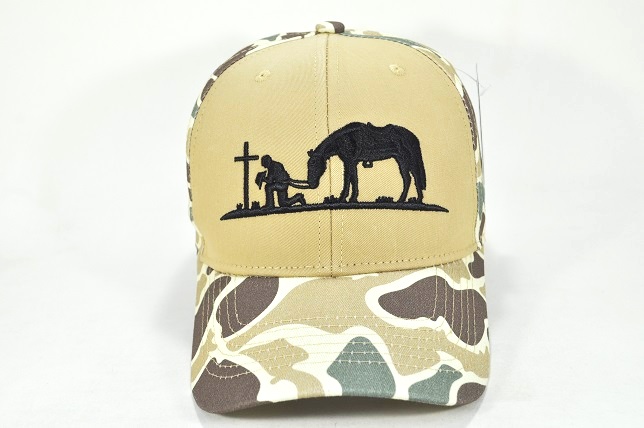 CC-41 PREACHING COWBOY OLD CAMO LOGO - #1